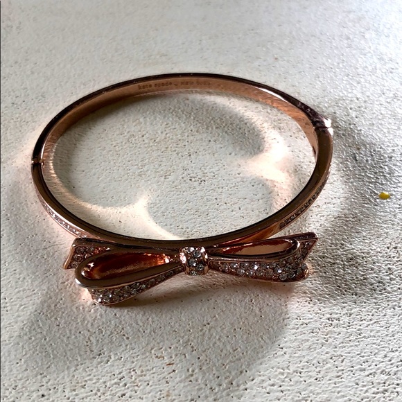 kate spade Jewelry - Kate Spade Rose Gold Bow Bracelet